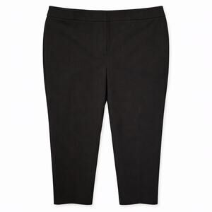 Talbots Pants Womens Plus Size 20WP Black Chatham Ankle Stretch Career Neutral